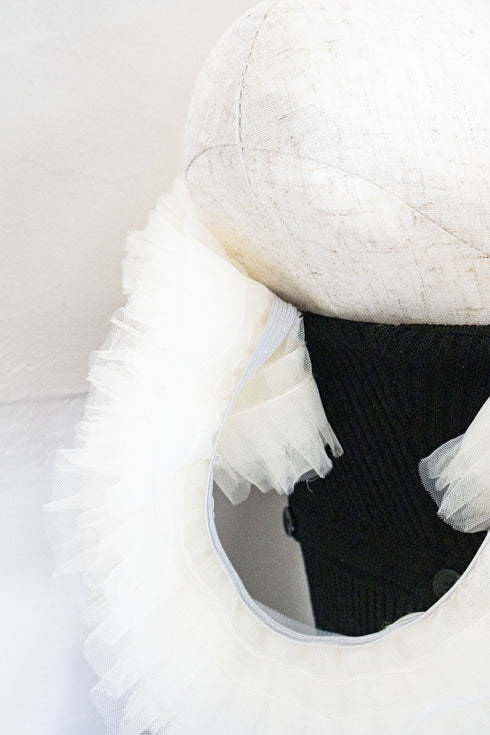 2wayチュールニットワンピース