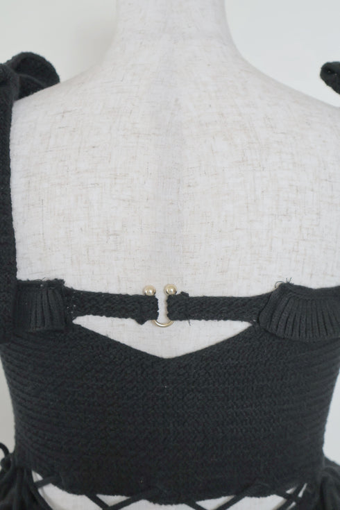 2wayストリングコアニットトップス