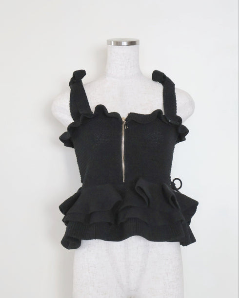 2wayストリングコアニットトップス