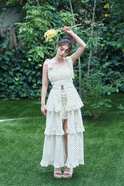 2wayドット柄セットアップ