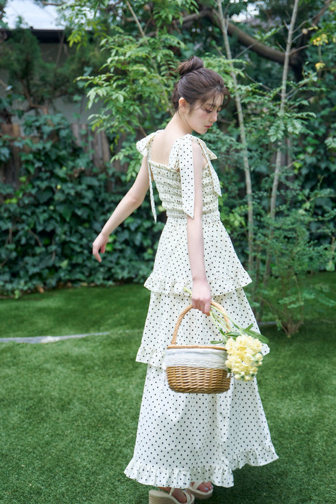 2wayドット柄セットアップ