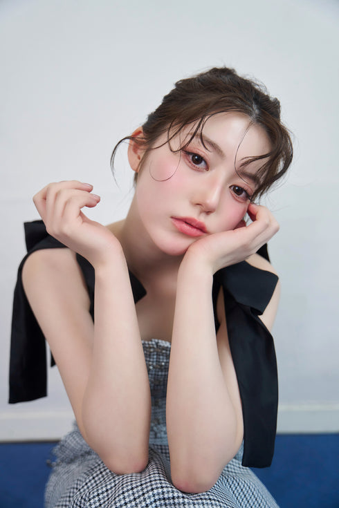 ハウンドチェックコルセットセットアップ