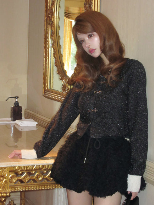 チュールバルーンミニスカート