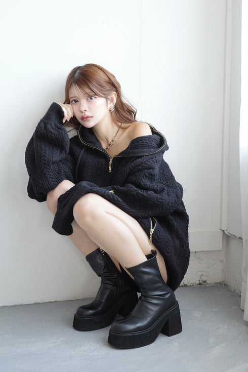 ニットカーゴセットアップ