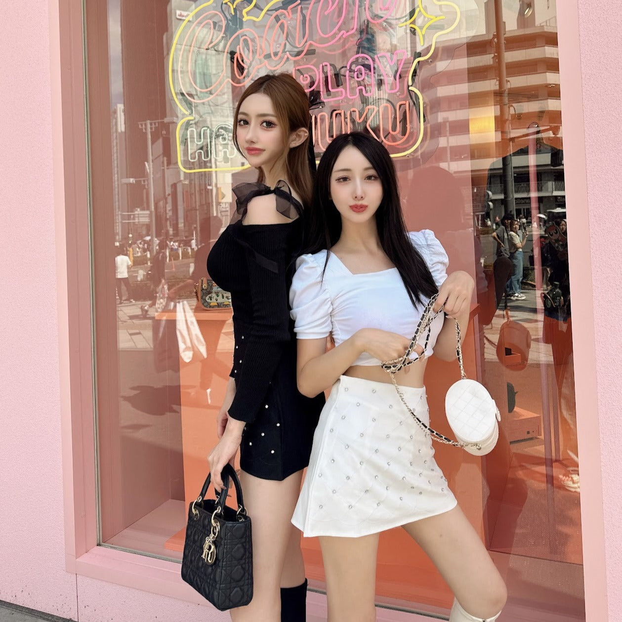 ビジュースリムタイトミニスカート