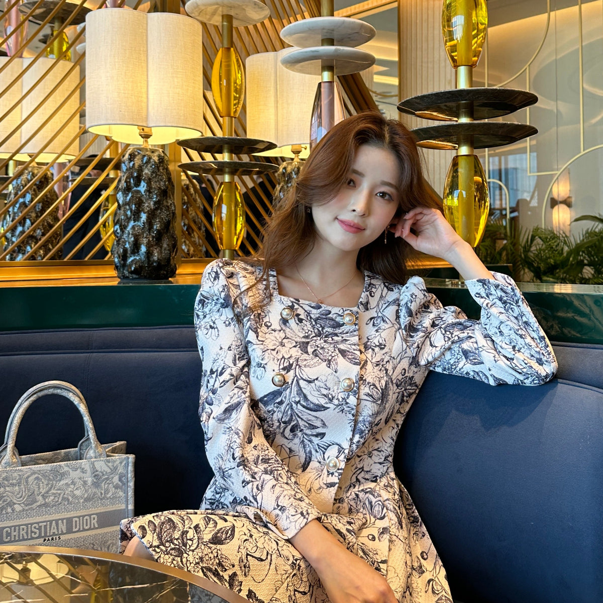 Randy ギンガムドッキングAラインワンピース Randy ワンピース 人気